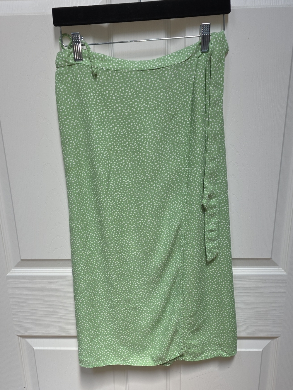 URBAN Romantics Mint Green Polka Dot Midi Skirt